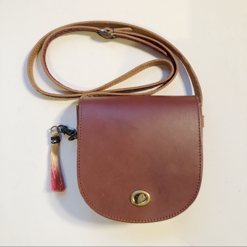 Anthropologie Crossbody Genuine Leather Bag NWT